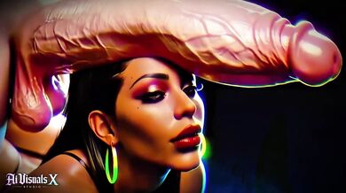 Ebony MILFs worshipping BIG White cocks deepthroat slurping ASMR fantasy