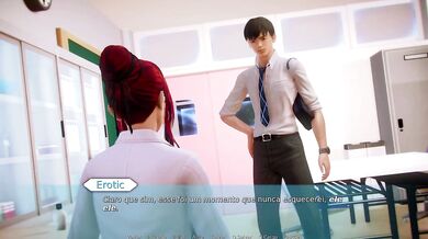 Waifu Academy Kaori destroyed squirting orgasm in hentai game