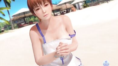 Kasumi exposed her big tits in doaxvv nude mod fanservice episode