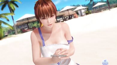 Kasumi exposed her big tits in doaxvv nude mod fanservice episode