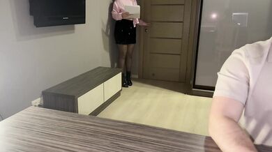 The boss scolded the new secretary for a mistake in the report