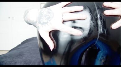Oily PVC leggings ass worship - (PREVIEW)