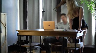 Caught fucking secretary on desk at work