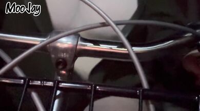 TEASER: Riding my bike while flashing my pussy and nipples - Follow MooJay on Onlyfans for full version