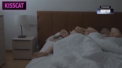 Step mom and Step sister Share Bed with Step son — Will a Hotel Mix-Up Ignite a Taboo Threesome?!