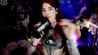 Your new girlfriend licks, kisses and comforts you ASMR