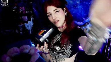 Your new girlfriend licks, kisses and comforts you ASMR