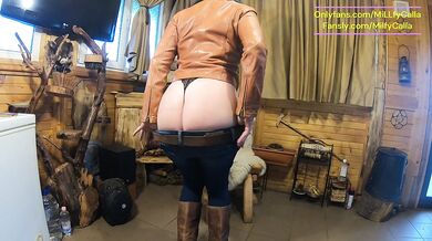 Cabin Striptease – Leather Belt, Jeans & Slow Teasing (Part 2)