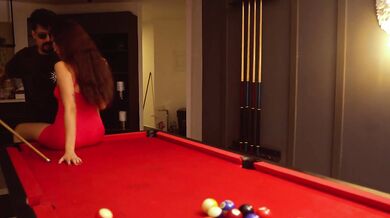 Inviting a escort at my free day and fuck her over the pool table