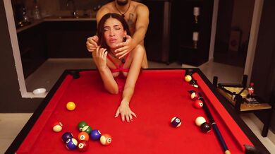 Inviting a escort at my free day and fuck her over the pool table