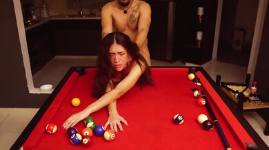 Inviting a escort at my free day and fuck her over the pool table