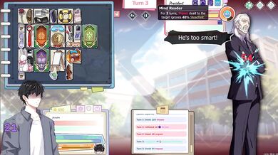 Council President ruined by student in rough clothed game hentai