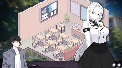 Japanese student council president gets stuffed in the classroom sex game