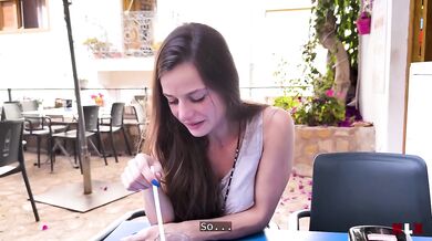 Caught and ruined her risky public blowjob when he found out she makes porn