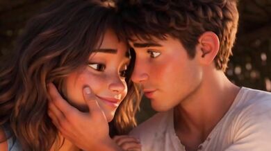 Curvy woman ruined by young man on deserted island survival romance