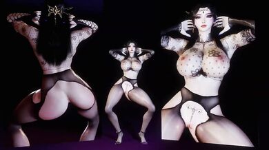 3D cartoon stripper gets fucked so hard her huge boobs bounce violently