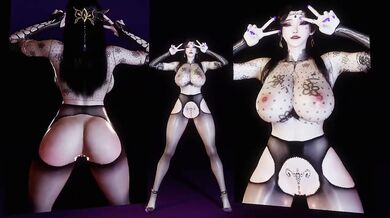 3D cartoon stripper gets fucked so hard her huge boobs bounce violently