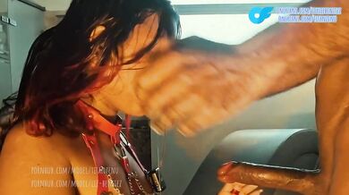 Diablita gagging on my thick dick hardcore latina ride