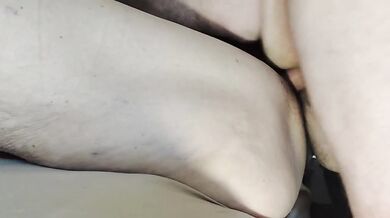 Milf with legs pinned back getting destroyed by massive cock