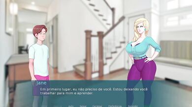 Shinigami milf drags me into her game with big dick deep throat
