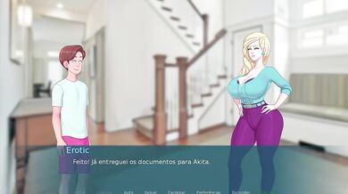 Shinigami milf drags me into her game with big dick deep throat