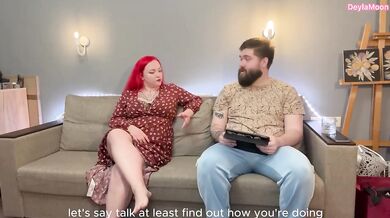 Step mom stepson and young woman destroyed in messy threesome