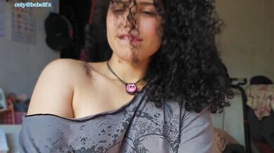 Badass latina destroys shy nerd in virtual sex POV creampie JOI roleplay