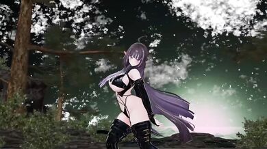 Thicc elf vtuber stripped dancing fortnite MMD hentai leak