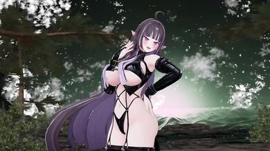 Thicc elf vtuber stripped dancing fortnite MMD hentai leak