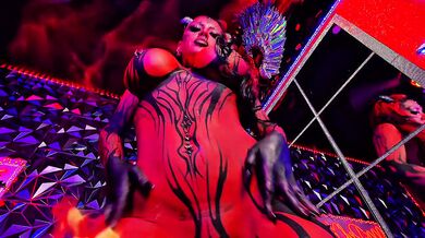Lilith's Infernal Dance Big Tits Big Ass Cosplay Tease Solo Female