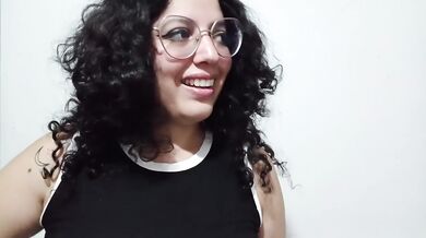 Joi meets her neighbor's wet panties hot fetish domination cum on tongue