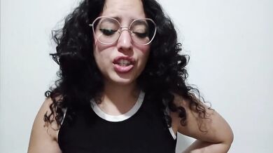 Joi meets her neighbor's wet panties hot fetish domination cum on tongue