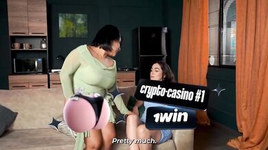 Naty Delgado & Judith Cox friends confess then fuck hard lesbian passion