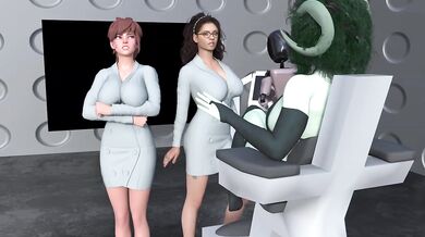 Nico and D.va get destroyed by a massive fuck machine