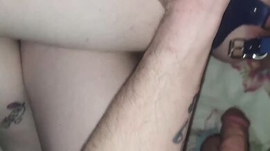 Tattooed step sis gets her dripping wet pussy pounded in missionary POV