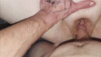Tattooed step sis gets her dripping wet pussy pounded in missionary POV