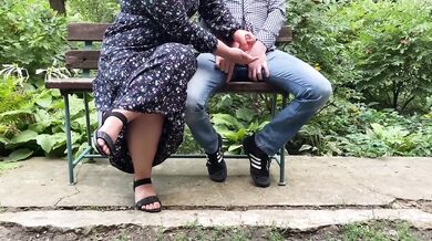 Stepmonster dumps her thick load in public without being asked twice
