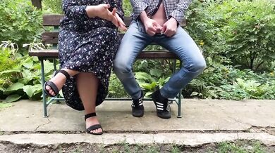 Stepmonster dumps her thick load in public without being asked twice
