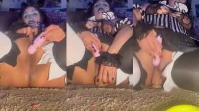 Teasing clown girl solo BBW Latina clown makeup squirting