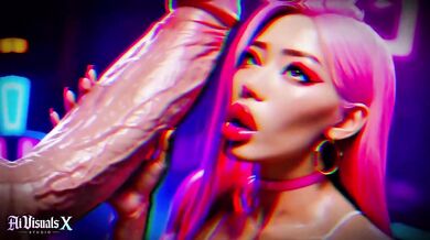 AI anime thick Korean babes destroyed by interracial anal and blowjobs 4K