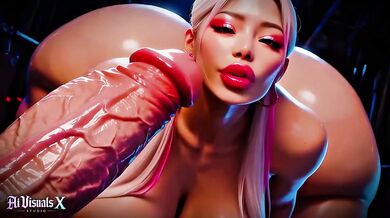 AI anime thick Korean babes destroyed by interracial anal and blowjobs 4K
