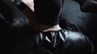 He drops to his knees and licks my fishnet-stocked pussy till I scream my real orgasm