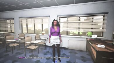 My teacher showed my friend and I her big tits and pussy after class while jerking our cocks Lessons of Corruption
