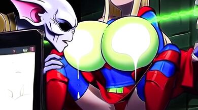 Supergirl's big tits bust through bondage as aliens watch her struggle
