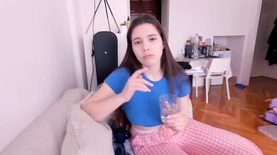 Insomnia gone deep throat blowjob cure big dick brunette came