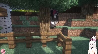 Minecraft blows my huge cock deepthroats me and swallows all my cum