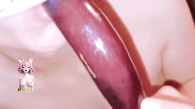 Filipina solo squeezed out dripping pussy while fucking eggplant raw