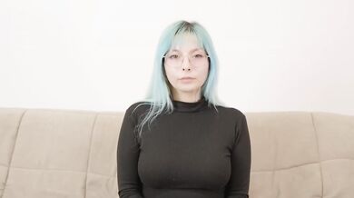 Goth anal whore takes first creampie in raw interview leak
