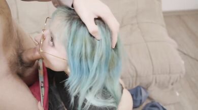 Goth anal whore takes first creampie in raw interview leak