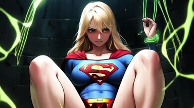Supergirl Gets Anally Probed By Alien Cock Dildo During BDSM Bondage